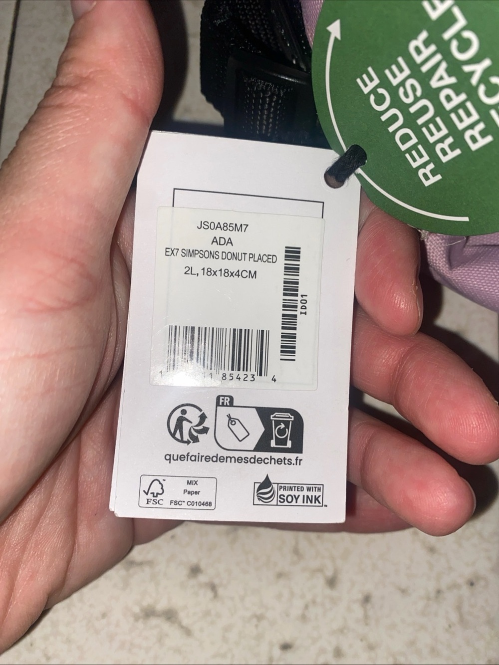 NWT Eastpak x Simpsons pink donut crossbody - Picture 4 of 8